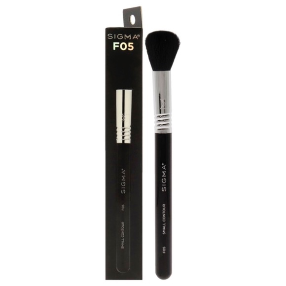 Sigma Contour Make-up Brush (F05) Chrome / Synthetic Antimicrobial Fibers / NIB - Picture 1 of 6